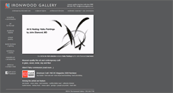 Desktop Screenshot of ironwoodgallery.com